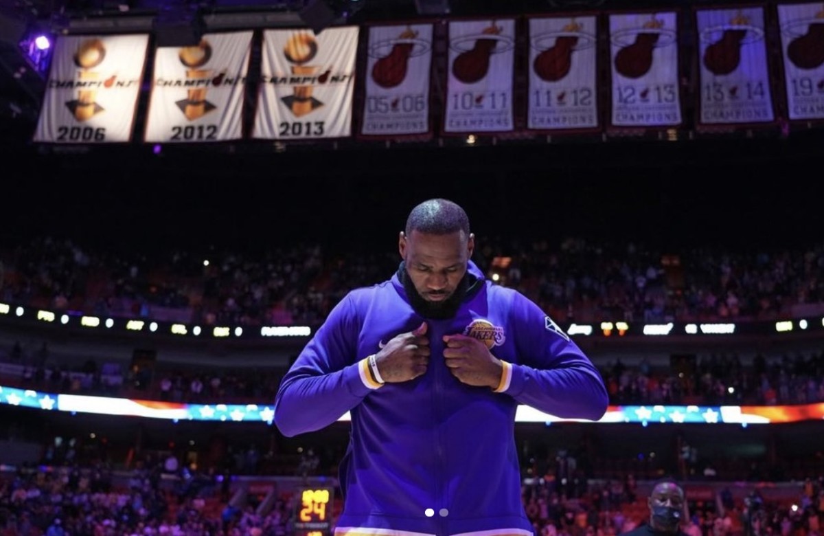 LeBron James And The Miami Heat Showed Love To Each Other On Instagram After His Return Last Night: "All Love Always, Champ."