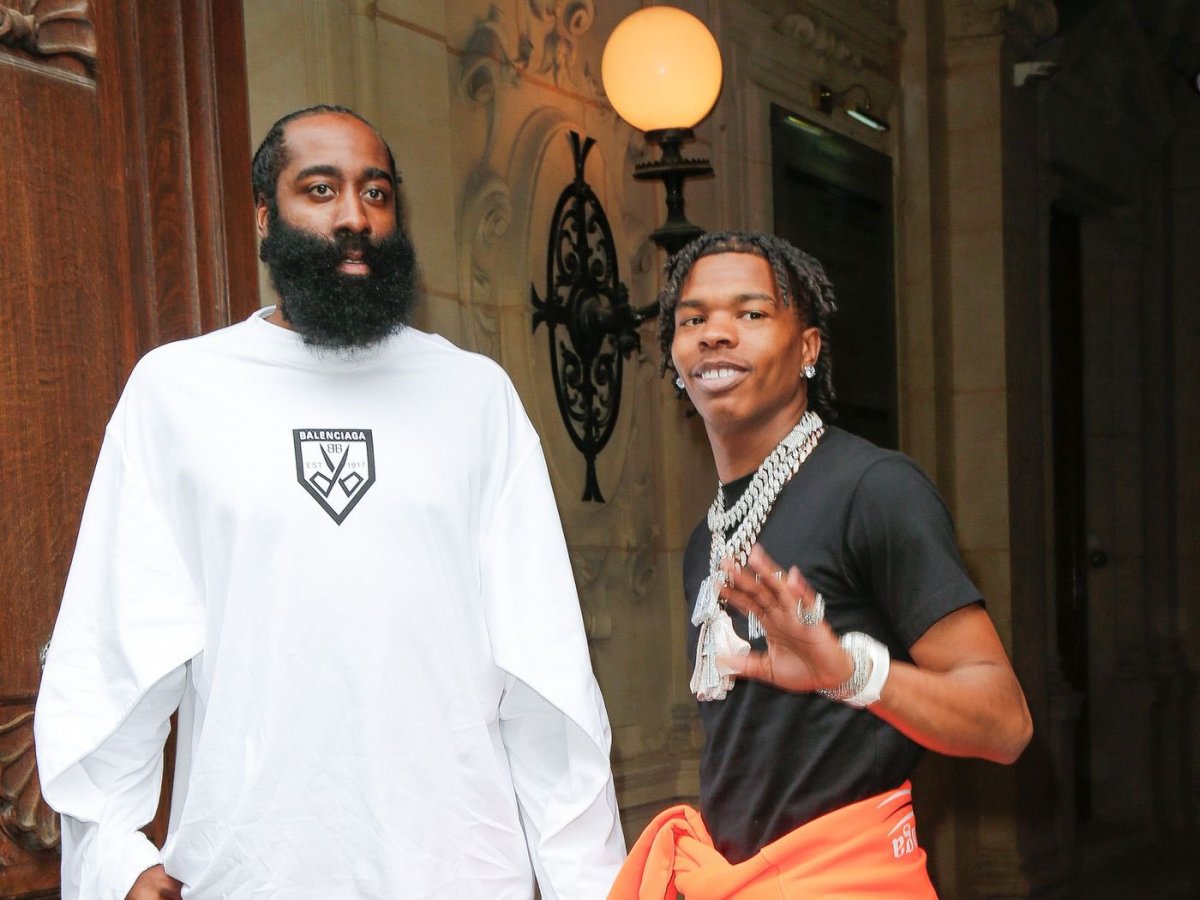 NBA Fans React To Philadelphia 76ers Potentially Using Rapper Lil Baby To Sign James Harden Next Season: "Lil Baby Influencing League Changing Decisions We Live In A Simulation."
