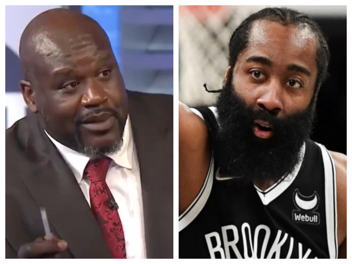 Shaquille O'Neal Says James Harden Is Not Happy In Brooklyn: “When The Team Was First Put Together, They Had Championship Aspirations. Now You Got One Guy Doing His Own Thing And Nobody’s On The Same Page.”