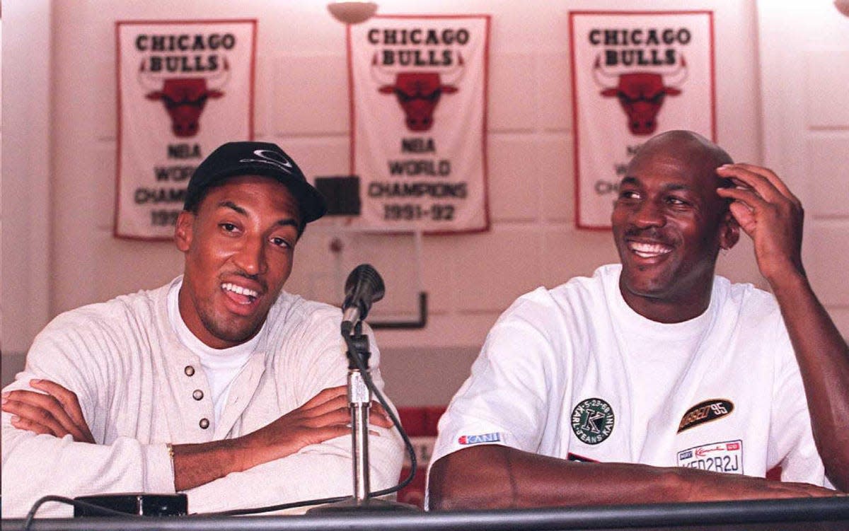 Michael Jordan Showed Great Respect To Scottie Pippen At His Jersey Retirement: "With Him As A Support System For Me, It Made Me Much Stronger As A Leader."