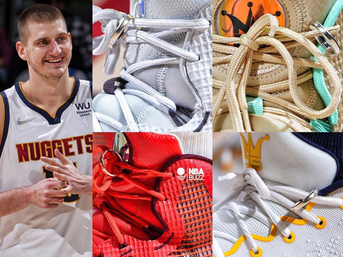 Nikola Jokic Has Tied His Wedding Band Onto His Sneakers For Every Game This Season, A Wholesome Gesture Towards His Wife