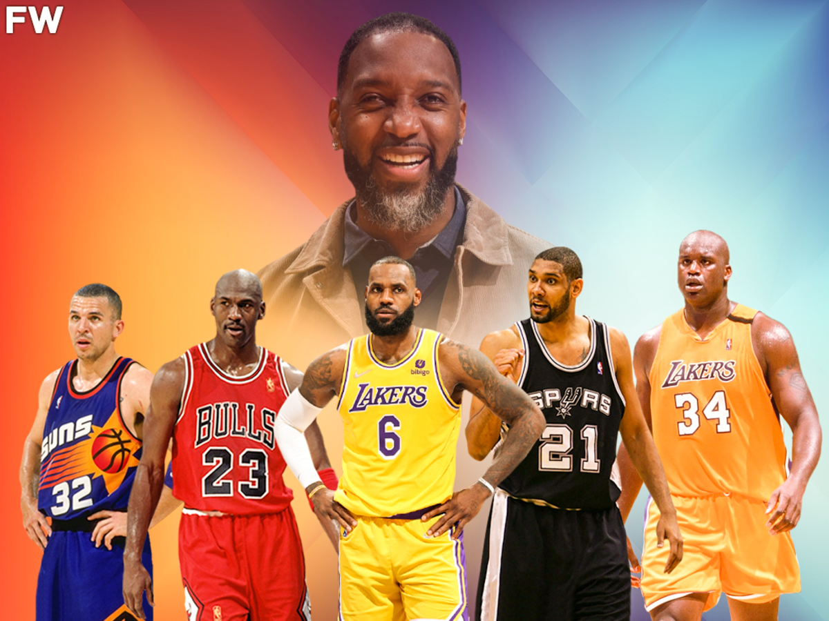 Tracy McGrady Names His All-Time NBA Starting Five: "Jason Kidd, MJ, Bron, Tim Duncan And Shaq Diesel."