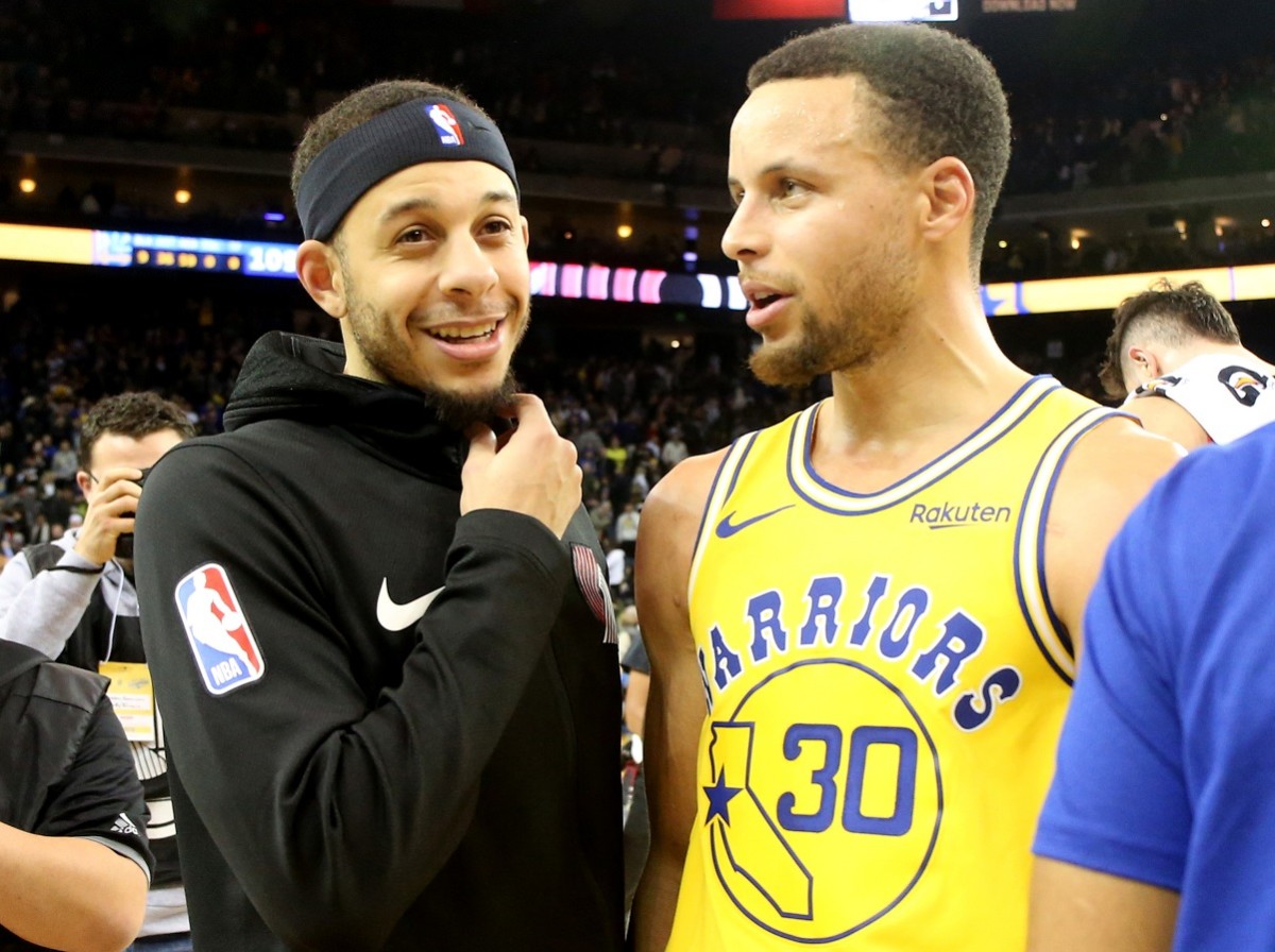 Steph Curry Reacts To Seth's Trade To Nets: "I Had To Change My Favorite Team In My Phone To Get The Alerts From Philly To Brooklyn."
