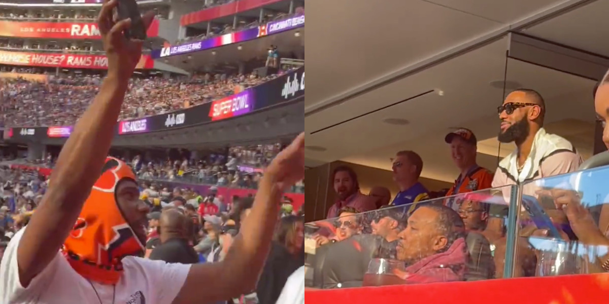 LeBron James Said Hi To A Fans Mom When He Called Her On FaceTime At The Super Bowl
