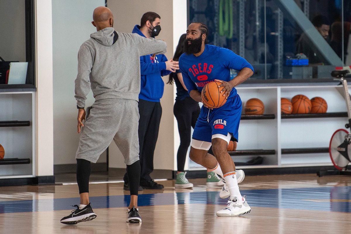 Sixers Fans Throw Shade At Kyrie Irving On 'Caption This' Photo Featuring James Harden: "When You Find Out Your Teammates Can Play Home And Away"