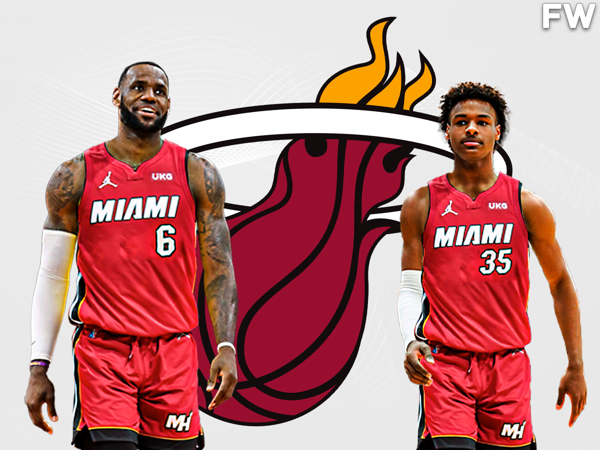Miami Heat LeBron James And Bronny James