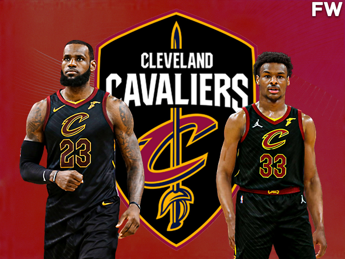 Cleveland Cavaliers LeBron James And Bronny James