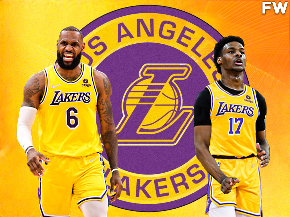 Los Angeles Lakers LeBron James And Bronny James