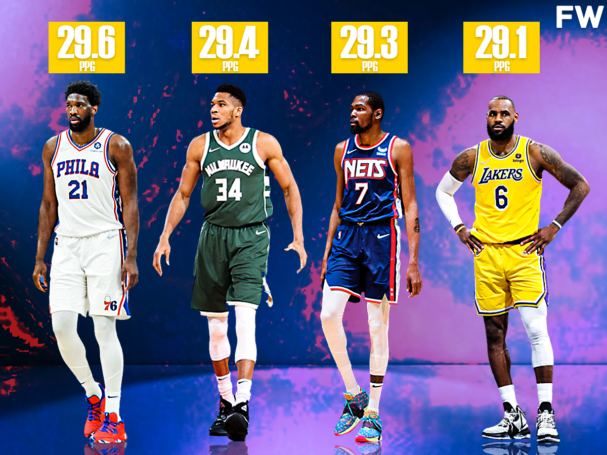 The Impressive 2021/22 NBA Scoring Title Race: There Are Only 0.5 Points Of Difference Between The 1st And 4th