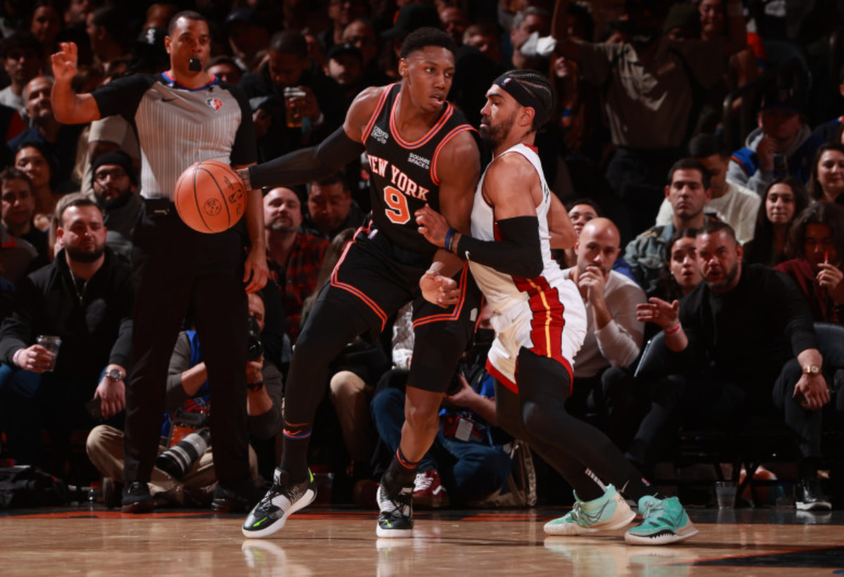 Jimmy Butler And Bam Adebayo Praise RJ Barrett After 46-Point Outburst Against Heat: "He’s Going To Be The Face Of The Knicks”