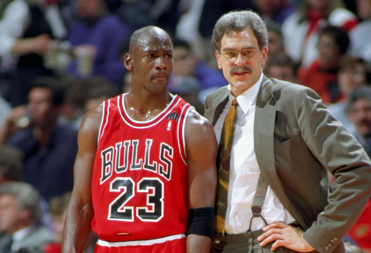 When Phil Jackson Wore A Brand New Pair Of Air Jordan IV On The Court With Michael Jordan