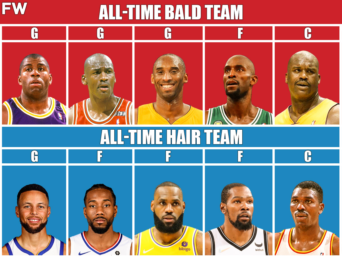 All-Time Bald Team vs. All-Time Hair Team: It Is Just Matter Of Time When LeBron James Will Join The Bald Team