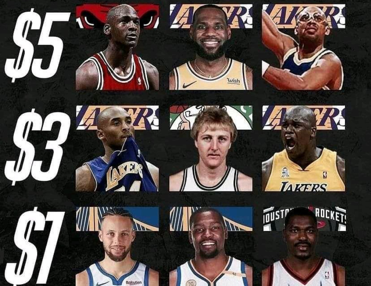 NBA Fans Compete To Create The Best Big 3 With $9: "MJ, Shaq, And Durant Would Be Unstoppable."
