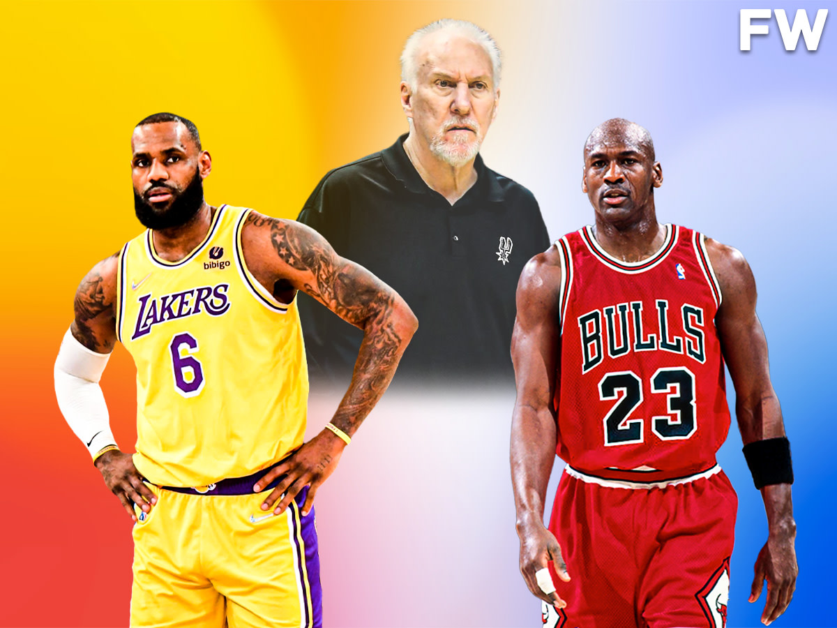 Gregg Popovich Says Watching LeBron James Is Like Watching Michael Jordan: "I Get Mesmerized Watching Michael On The Court... I'm Watching Michael And I Do That With LeBron."