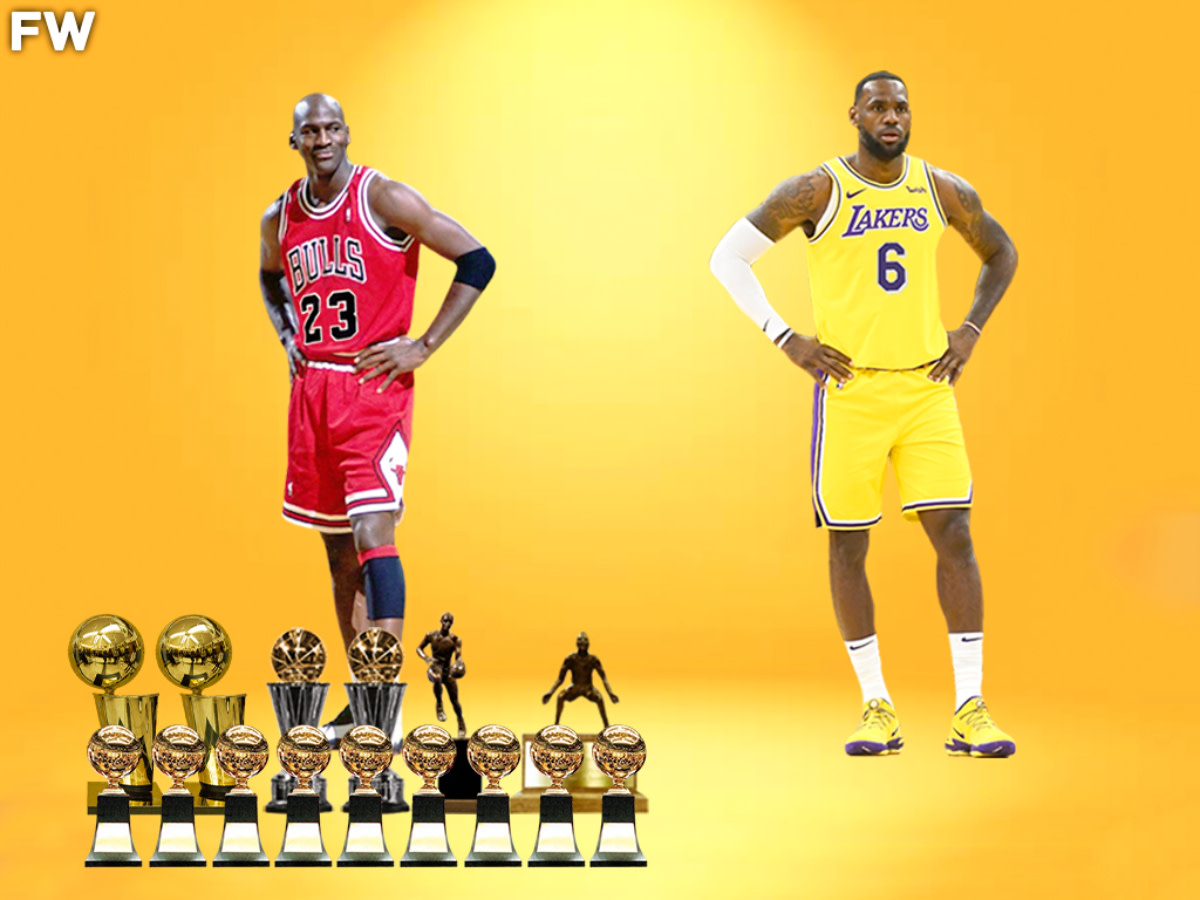 Michael Jordan Played 4 Seasons Less Than LeBron James But Won 2 More  Rings, 2 More Finals MVPs, 1 More MVP, 1 More DPOY, 9 More Scoring Titles:  It's About Efficiency, Not Longevity. - Fadeaway World