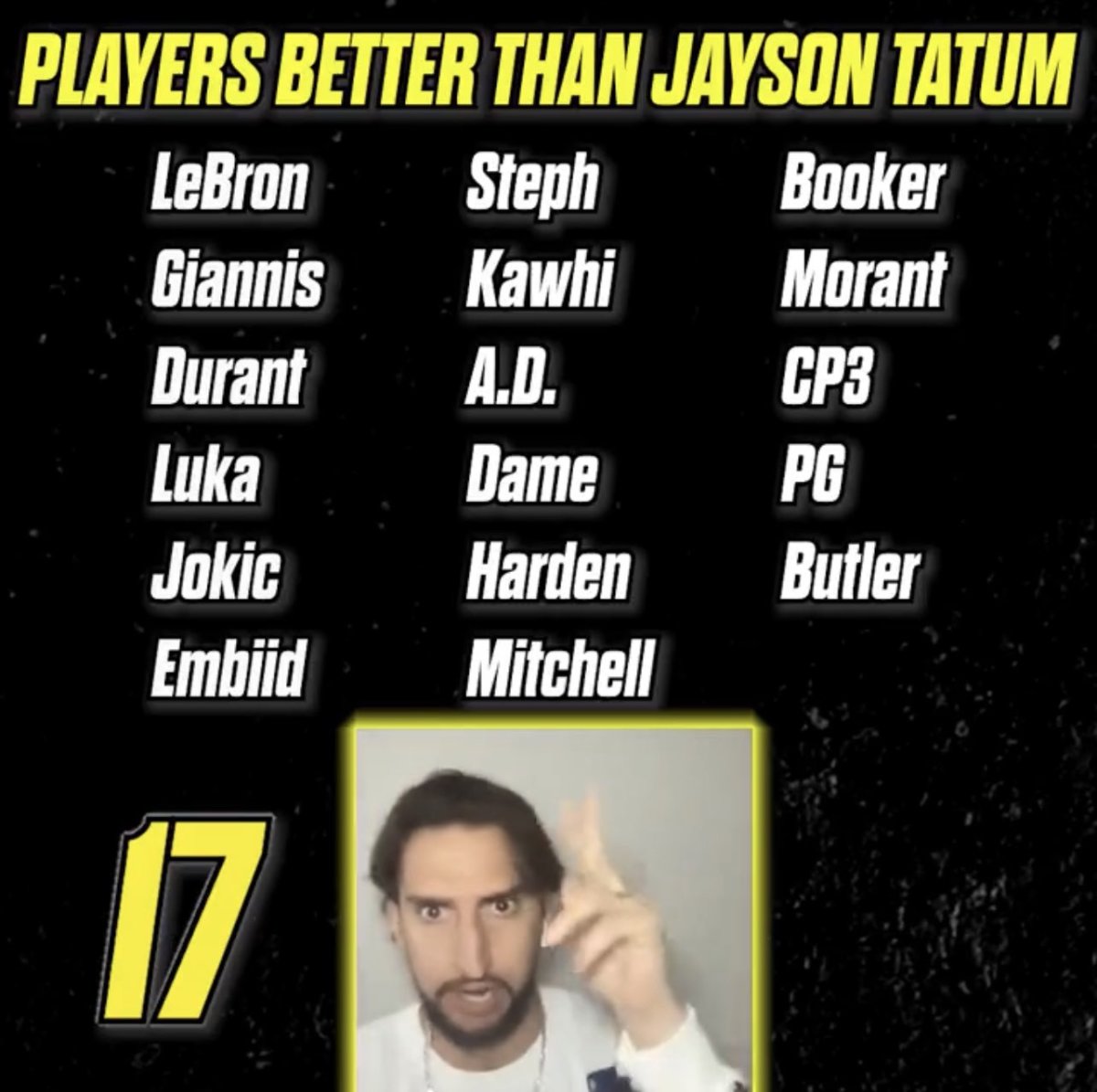 Nick Wright Made A Controversial List Of 17 NBA Players Who Are Better Than Jayson Tatum