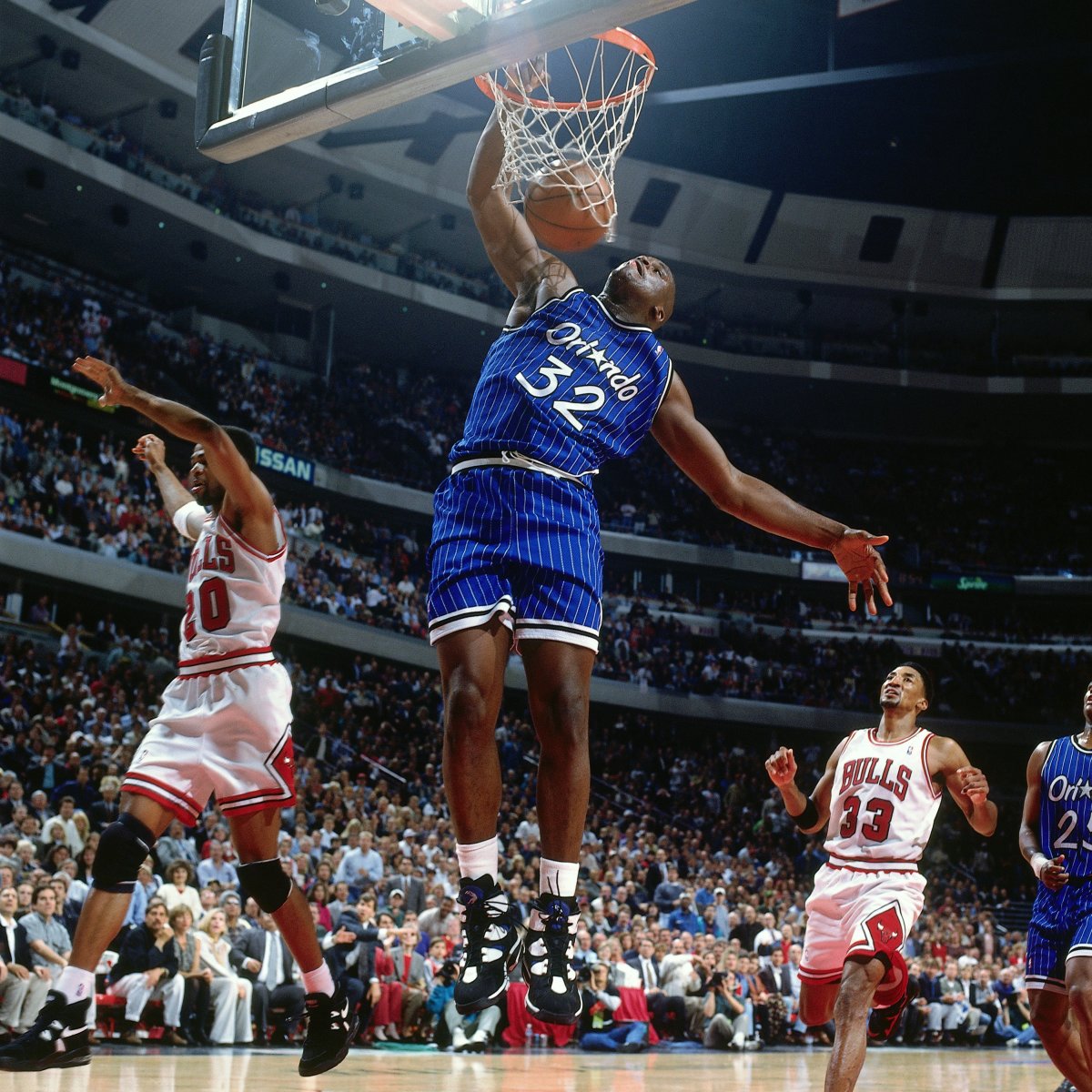 Shaquille O'Neal 1995 Orlando Magic vs. Chicago Bulls