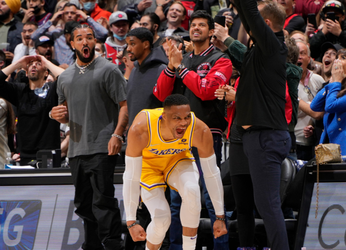 Drake's Reaction Goes Viral After Russell Westbrook Drained A Clutch Three-Pointer vs. Raptors