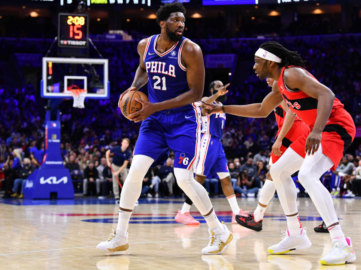 NBA Fans Stunned As Joel Embiid Hits Buzzer Beating Three In OT To Complete 76ers Comeback Against Toronto: "MVP Doing MVP Things"