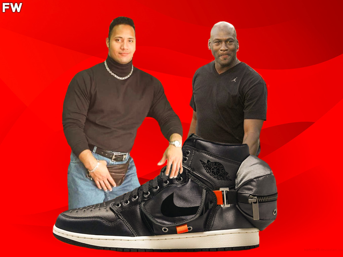 Michael Jordan's Shoe Brand To Release New Shoe Based On Dwayne Johnson's Iconic Old Picture, Will Have A Small Fanny Pack On The Collar