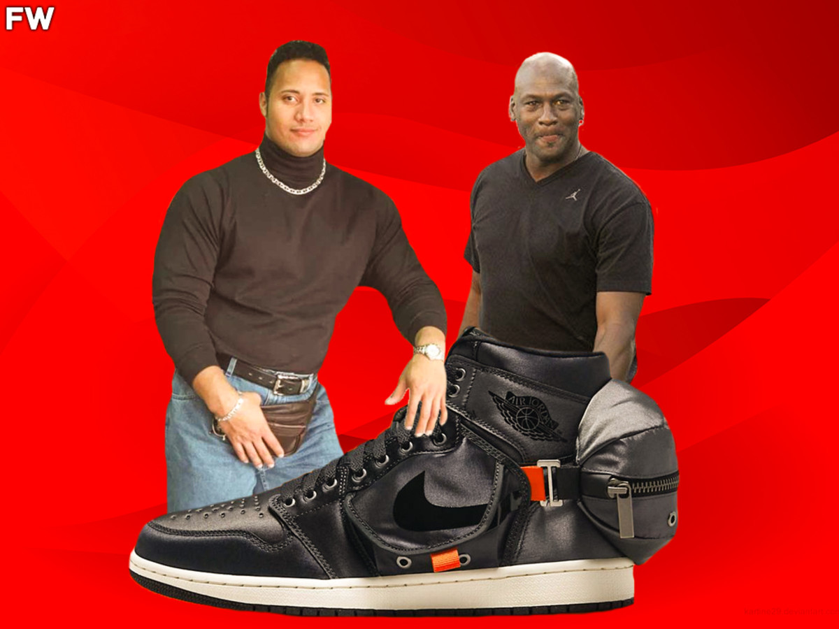 Michael Jordan's Shoe Brand To Release New Shoe Based On Dwayne Johnson's  Iconic Old Picture, Will Have A Small Fanny Pack On The Collar - Fadeaway  World