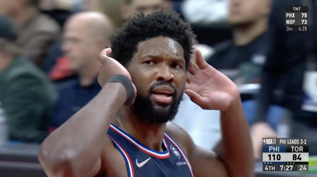 Joel Embiid Has Perfect Response To 'F**k Embiid' Chants In Toronto ...