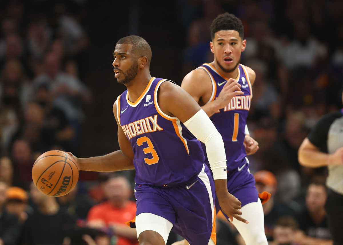 Devin Booker Jokingly Challenges Chris Paul After Historic Shooting Game: “14-15 Looks A Lot Better Than 14-14.”