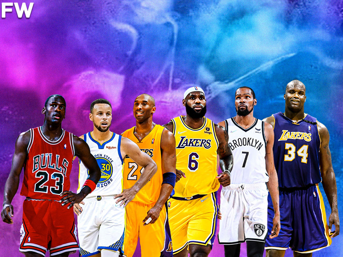 NBA Fans Debate Which Player Would Go To The Bench If Everybody Was On The Same Team: Michael Jordan, Stephen Curry, Kobe Bryant, LeBron James, Kevin Durant Or Shaquille O’Neal