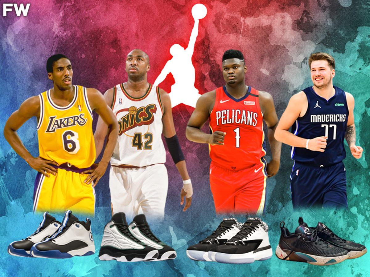 Albany cabin Sincerity Every Jordan Brand Signature Shoe Deal In NBA History: From Eddie Jones And  Vin Baker To Zion Williamson And Luka Doncic - Fadeaway World