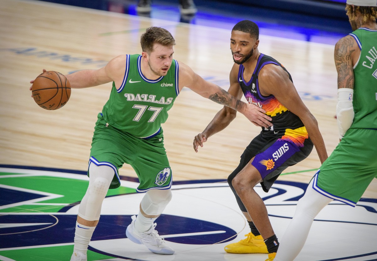 Luka Doncic and Mikal Bridges