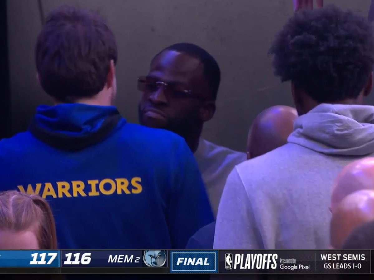 Draymond Green Spotted Celebrating With Teammates After Warriors Beat Grizzlies