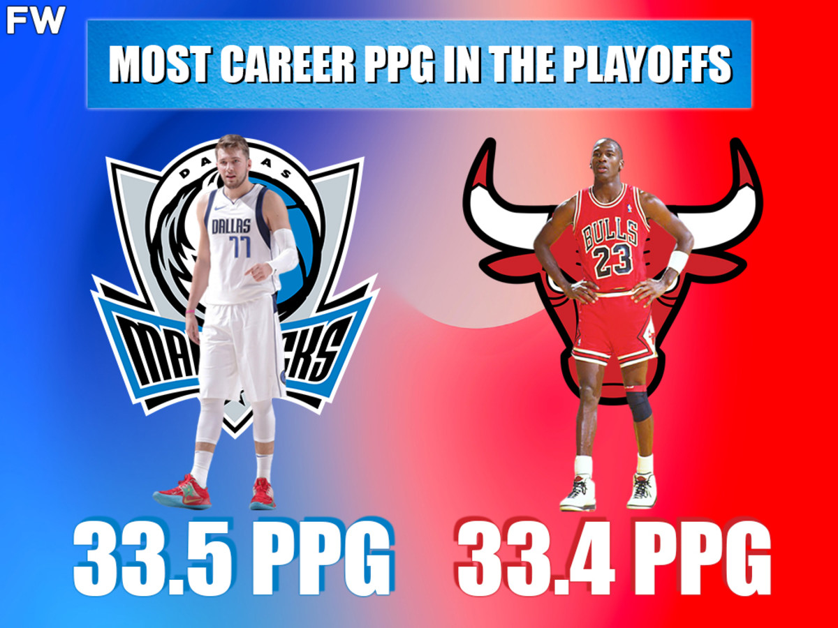 Luka Doncic's Mega Game Helps Him Overtake Michael Jordan And Become All-Time Leader In Playoff Scoring Average
