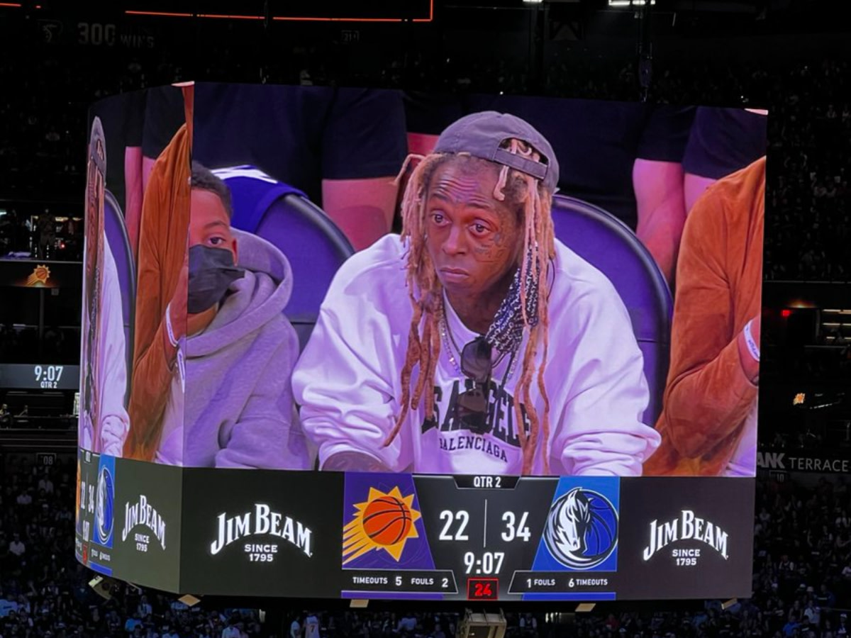 Lil Wayne's Shocked Face Went Viral After Mavs Had The Lead Against The Suns In Game 7: "That Washed Rapper Made A Huge Mistake"