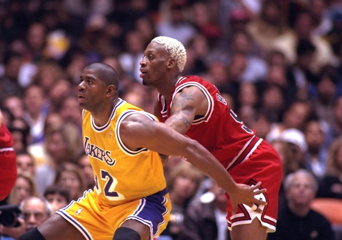 Dennis Rodman On Guarding Magic Johnson After HIV Diagnosis: "I Couldn't Care Less If The Guy I'm Guarding Has HIV. I'm Going To Slam Him Anyways."