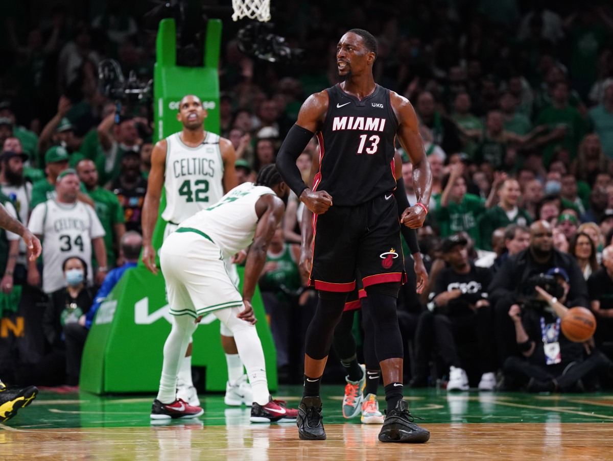 NBA Fans React To Miami Heat Winning Game 3 Over The Boston Celtics: "Bam Adebayo Looked Like Hakeem Olajuwon Out There"
