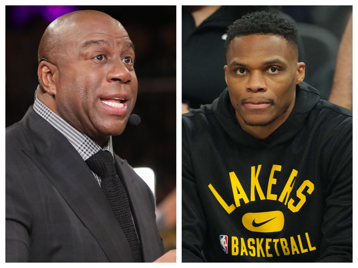 Magic Johnson Says The Only Way For The Lakers To Make Russell Westbrook Work In Their Team Is With The Right Coach: "To Me, It Comes Down To This, Who's The Coach? Whoever They Name, You're Going To Have To Sit Down With Him For A Week Or Two."