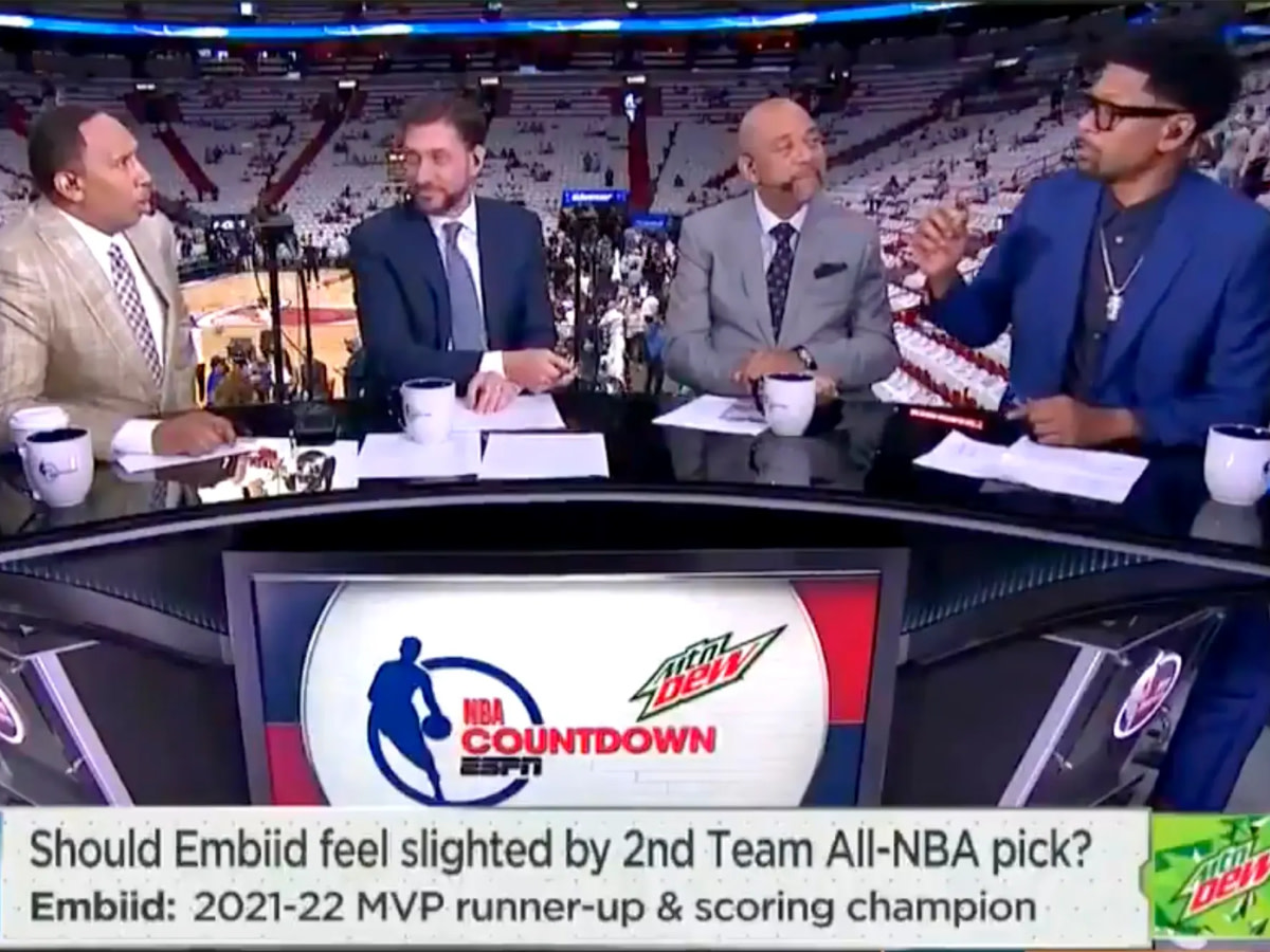 Stephen A. Smith Couldn't Believe Jalen Rose Voted Kyrie Irving For All-NBA Third Team: "How In God’s Name Is He A Third-Team All-NBA?"