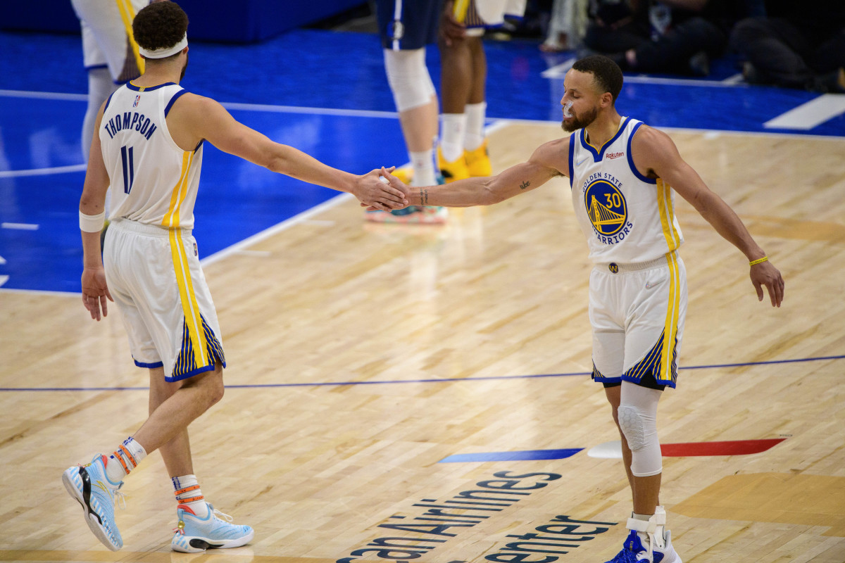 Stephen Curry Emotional About Klay Thompson: "We Saw What He Went Through These Last Two Years, Every Single Day Rehabbing, Grinding, Putting His Body Back On The Line To Be That Guy Here. For This Moment."