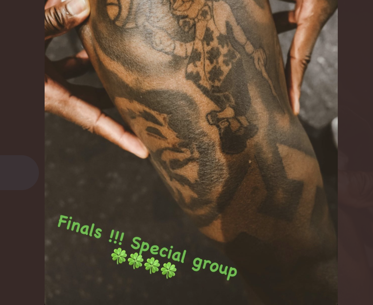 Dennis Schroder Flexes His Celtics Tattoo Before NBA Finals Fadeaway