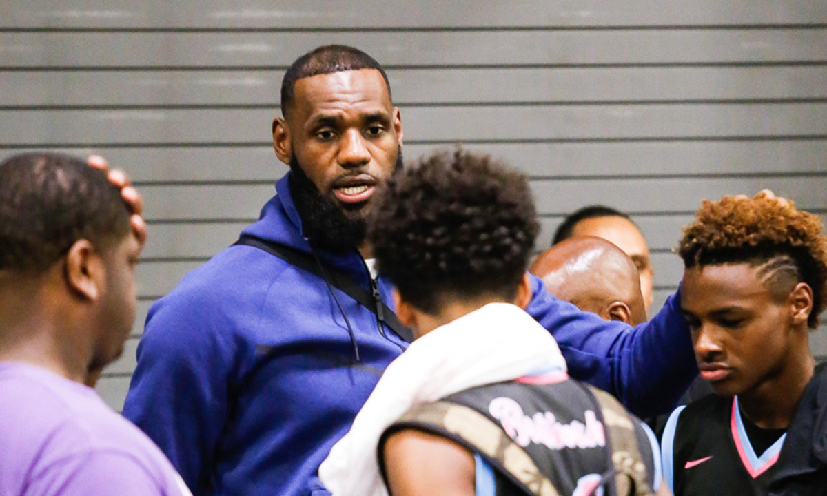 Bronny's Rival Breaks Down In Tears When LeBron James Compliments Him