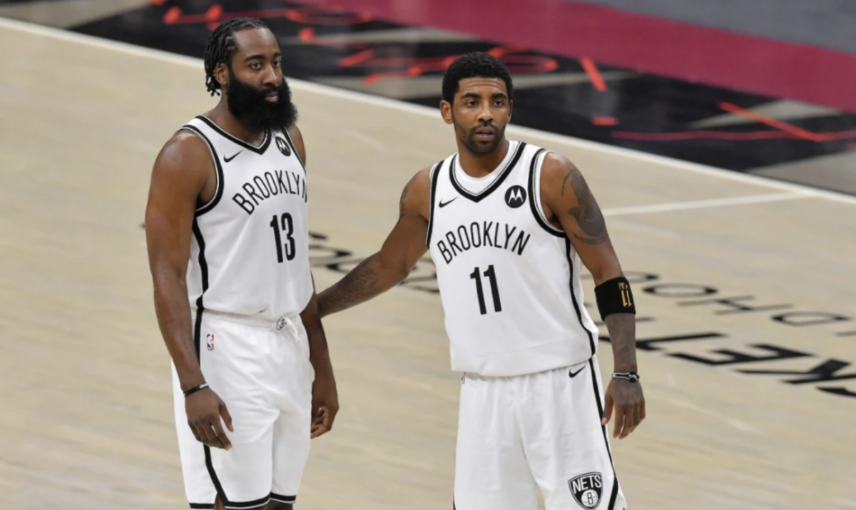 James Harden Wants Kyrie Irving To Return, Says He Is A Big Part Of What Makes The Nets Scary