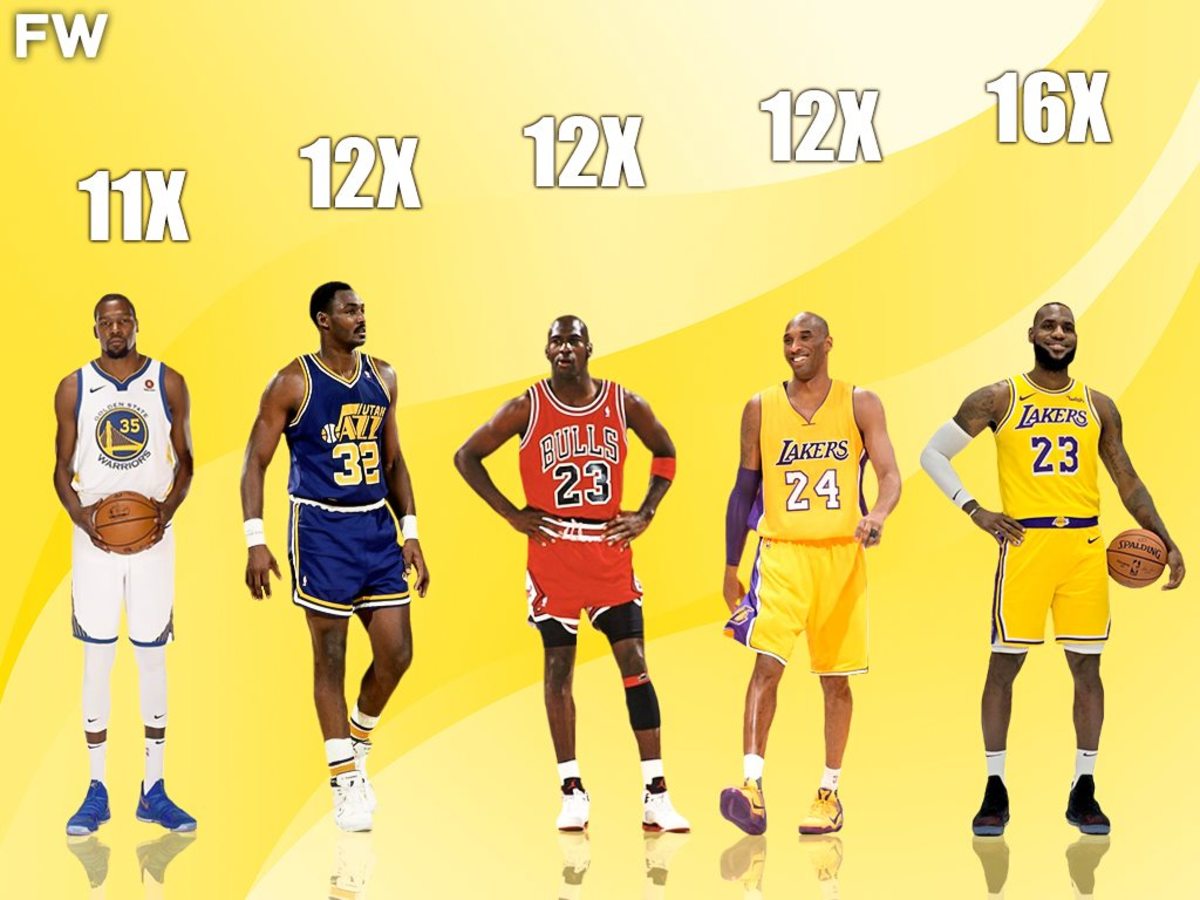 Top 10 Players With The Most 25+ PPG Seasons In NBA History Fadeaway