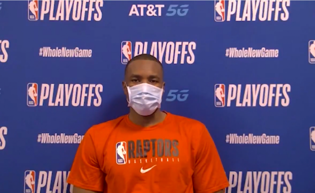 Serge Ibaka Casually Answering Questions In English, French, And Spanish After Game 4