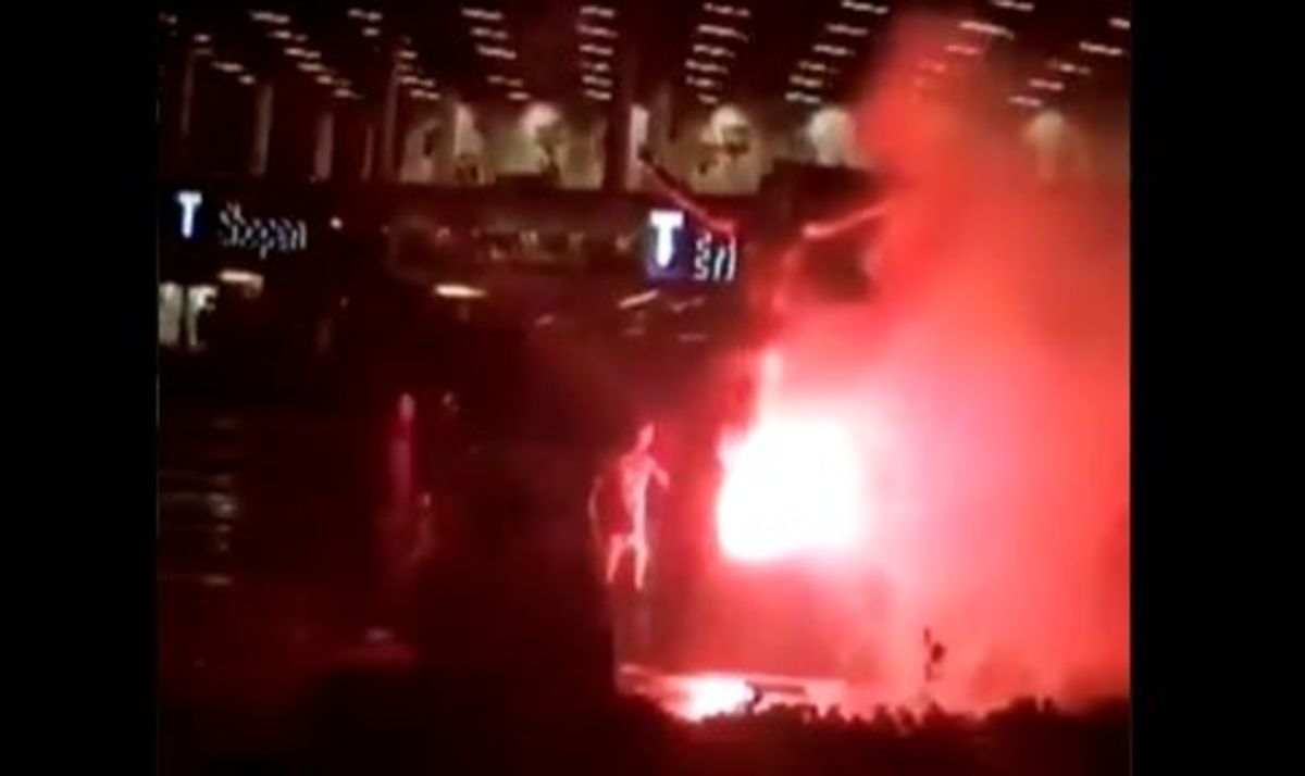 Video: Zlatan Ibrahimovic Set On Fire By Malmo Fans After Hammarby Investment