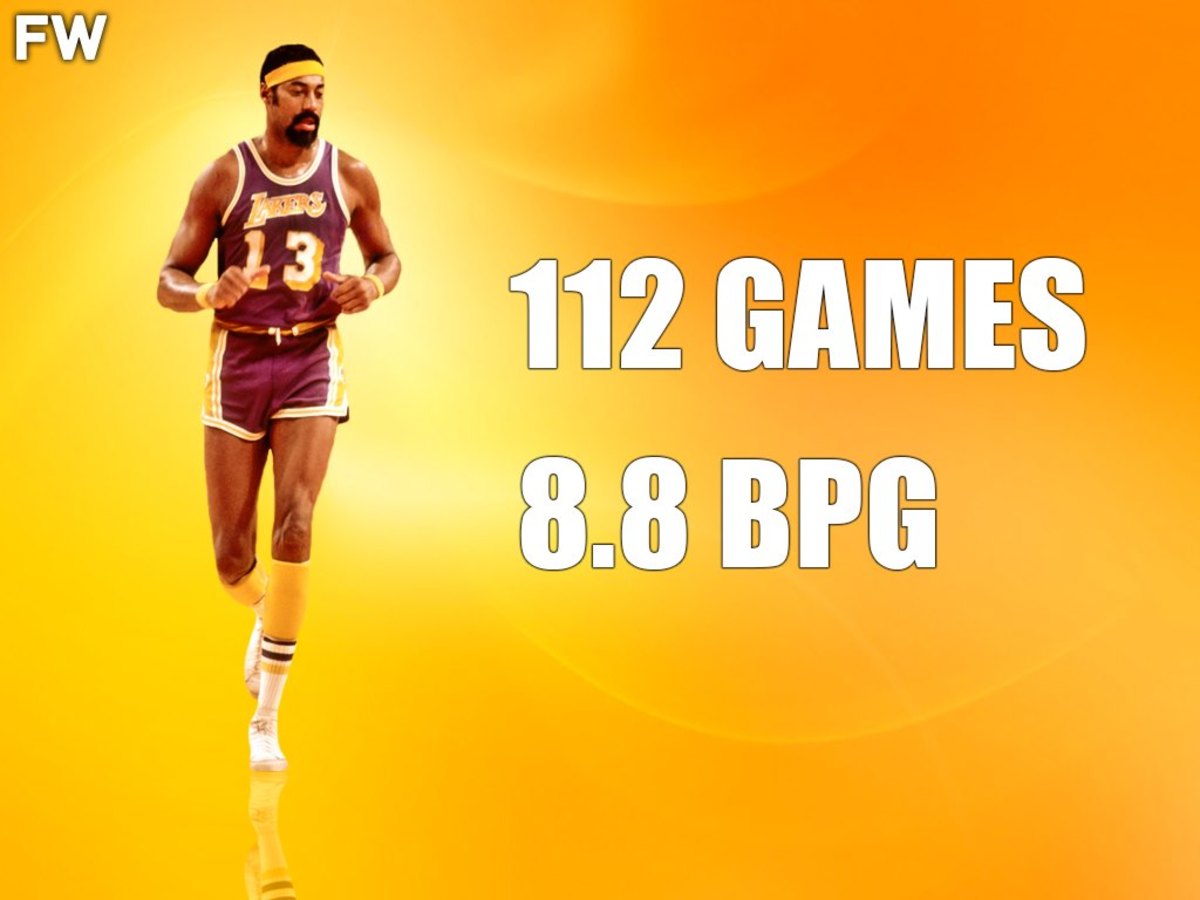 In 112 Career Games, Wilt Chamberlain Averaged 8.8 Blocks Per Game