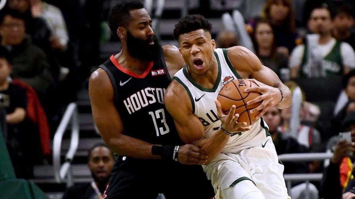 James Harden On How Difficult It Was To Guard Giannis Antetokounmpo: "Next Question"