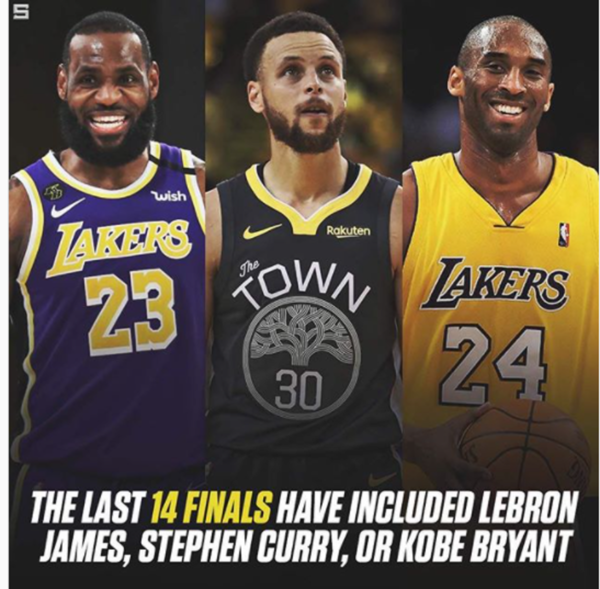 The Last 14 NBA Finals Have Included LeBron James, Stephen Curry 