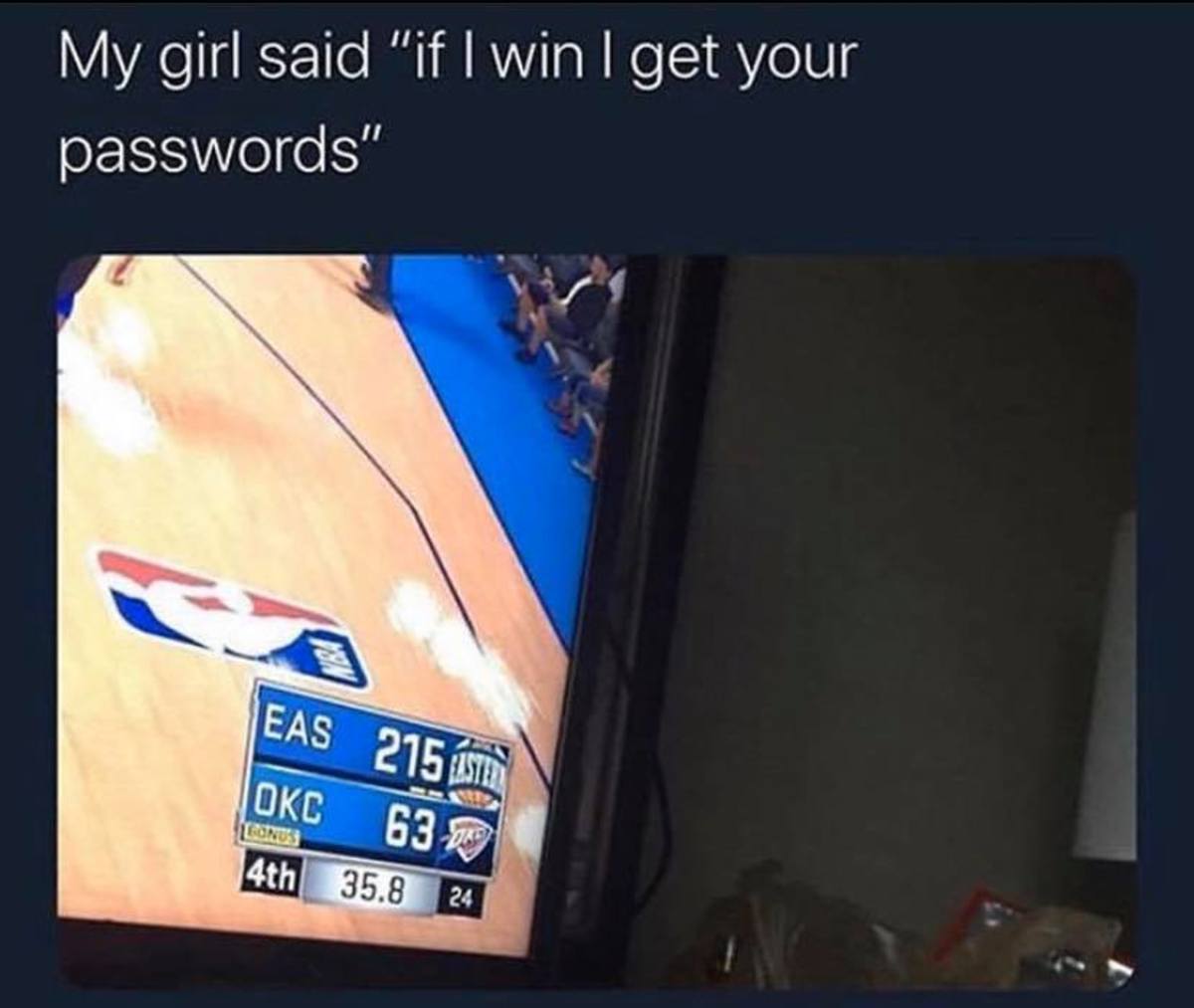 2K Player Destroys Girlfriend's NBA Team After She Asked For His Password If He Lost