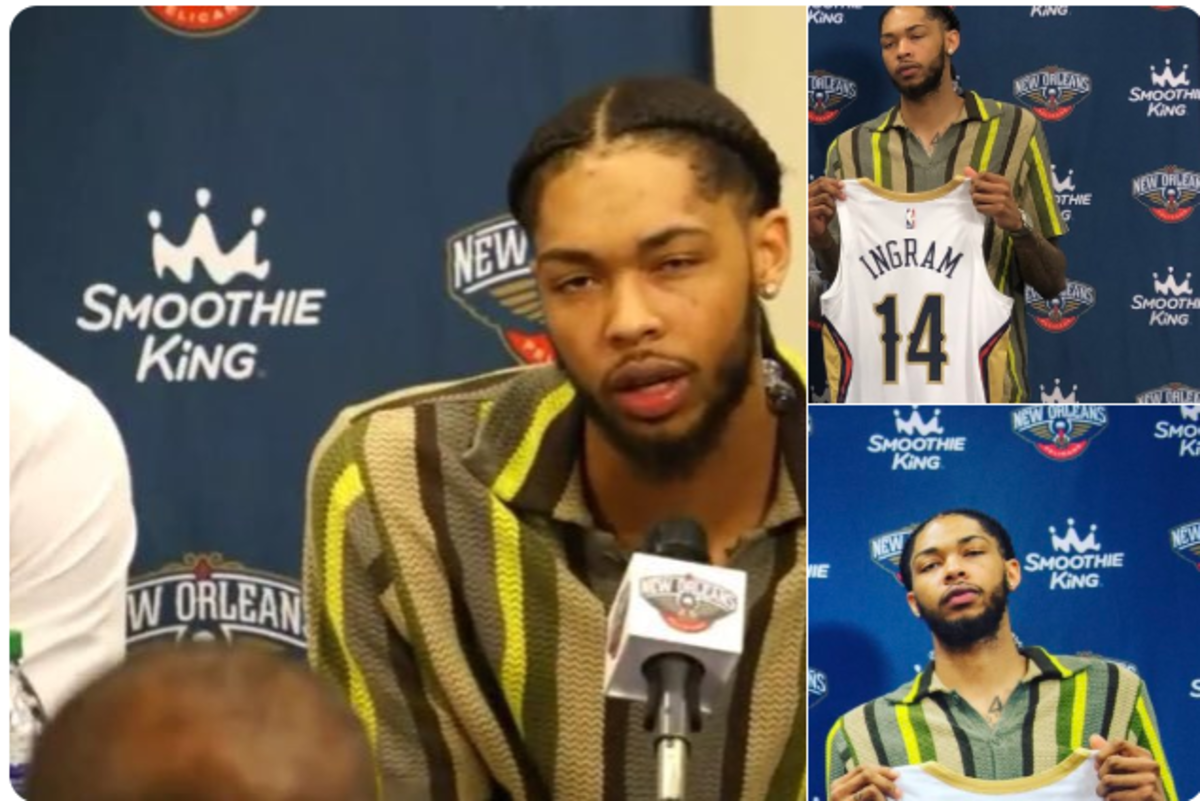 Brandon Ingram Did Not Look Excited To Be A Pelican During Press ...