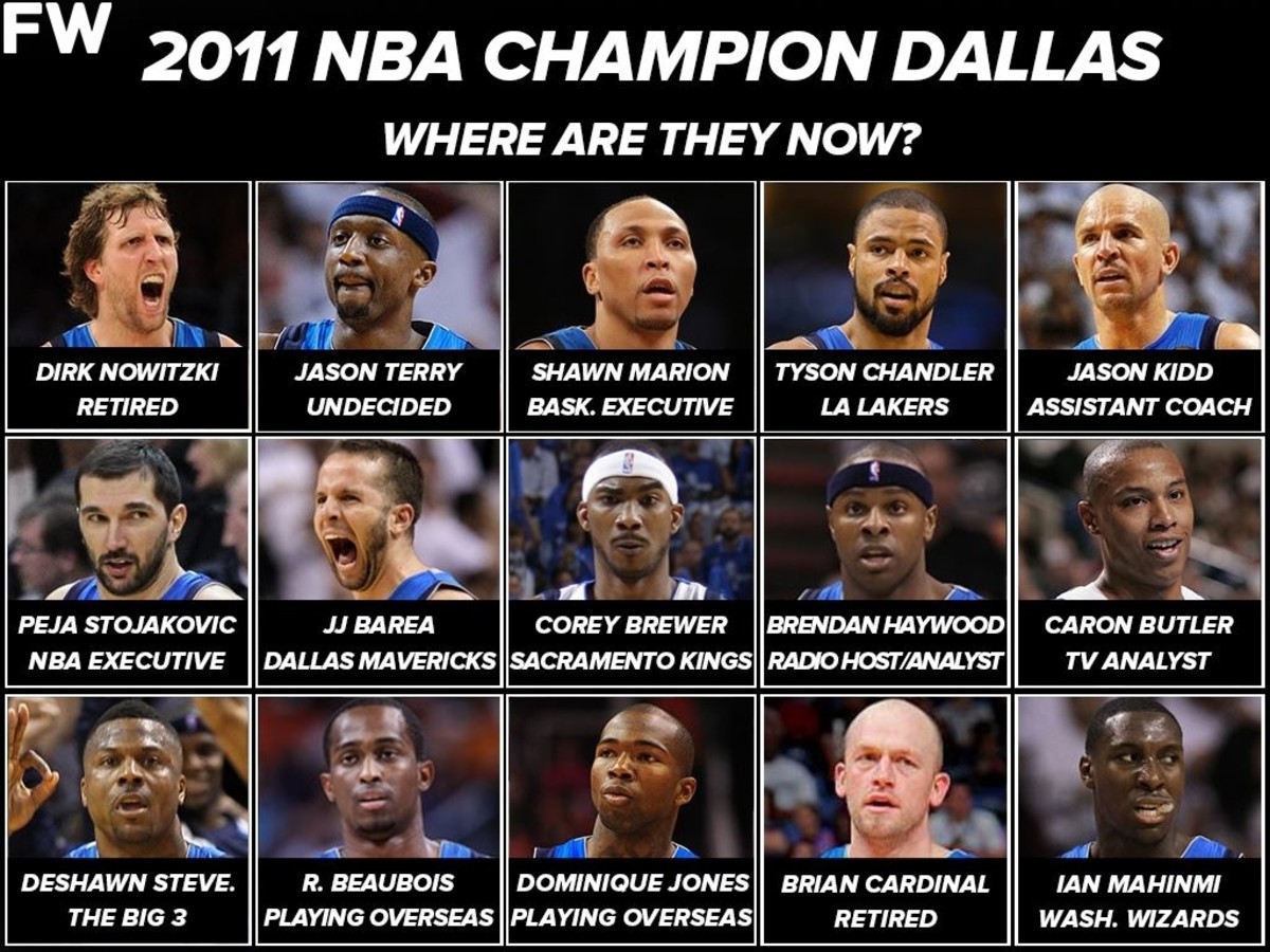 2011 NBA Champion Dallas Mavericks Where Are They Now Fadeaway World